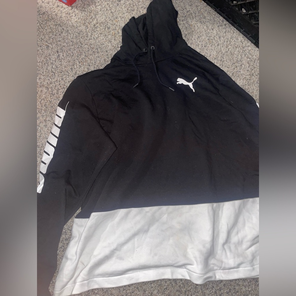 Puma Black and White Hoodie